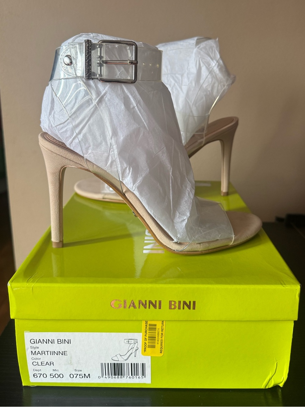 Gianni Bini Martiinne Clear Heels